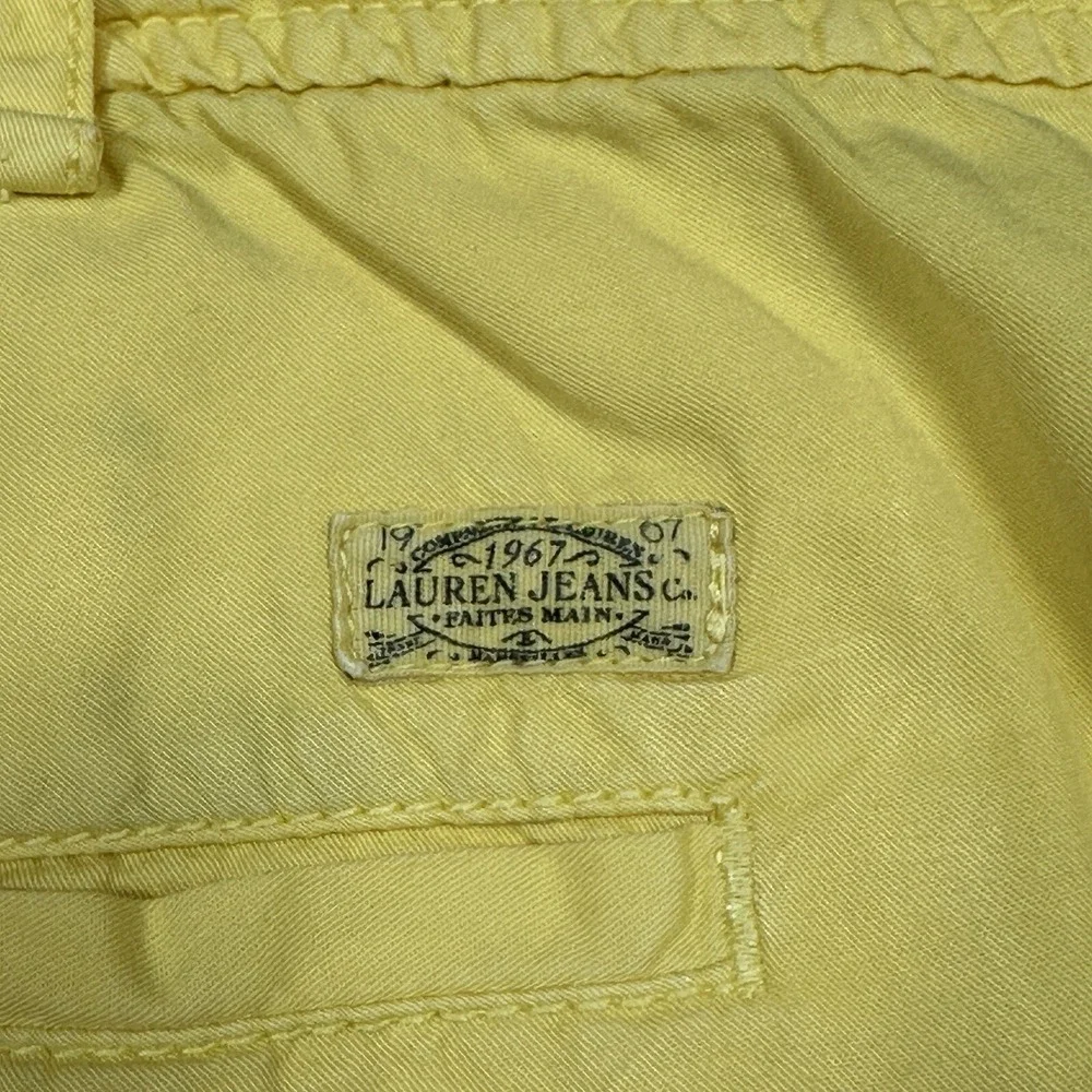 LRL Lauren Jeans Co. Ralph Lauren Yellow Shorts Size 22W (42